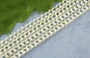 Kedja - smal silver 2x3mm , 1 m