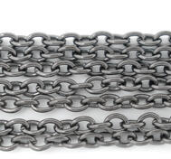 Liten kedja, 2x3mm, Svart