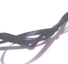 Satinband, Svart  3mm, 10meter