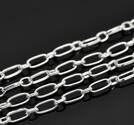 Kedja   , Stor mönstrad kedja  10x4,5mm, silver