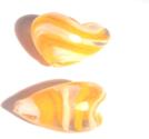 Glashjärta, Orange 20mm