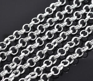 Kedja -Mega ärtkedja 8mm, silver  1 m
