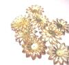 Pärlhattar, 30mm, 10st guld