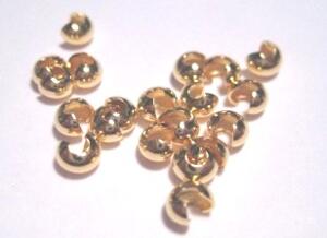 PÄRLOR & TILLBEHÖR - Smyckesdelar - Klämpärlor - Knutgömma, guld 4mm