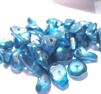 Glaschips, Metallic - Turkos