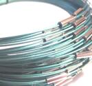 Halsring - wire , Teal 10 st