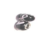 Charm - Lampwork, svart Rosa bandet
