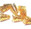 Pärlhattar, guld 9mm