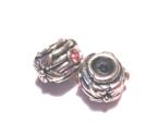 Pärla / hänge -silver m. rosa sten, nr 23