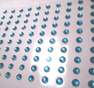 Självhäftande Rhinestone, Turkos