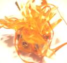 Organzapåse  - rund Orange mönstrad
