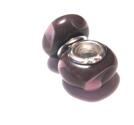 Charm - Lampwork, Matt lila