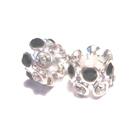 Pärla / hänge - Lyx m Rhinestone - Svart