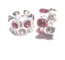 Pärla / hänge - Lyx m Rhinestone - Rosa
