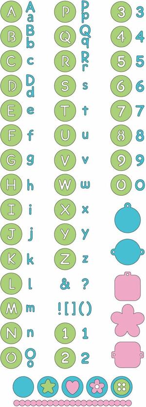 SCRAPBOOKING - Dies & Stansar - Cuttlebug Alfabet - Babyface