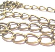 Kedja, brons - Stora länkar . 15x11mm