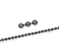 Kulkedja, 2,4mm svart