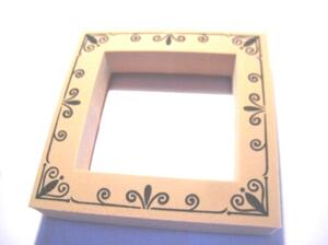 SCRAPBOOKING - Stämplar - Foam stämpel,  Stor Ram