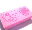 Foam stämplar, Mellan, 2 st  "Kiss"
