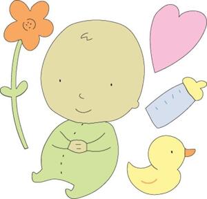 SCRAPBOOKING - Dies & Stansar - Cuttlebug Die  - Baby