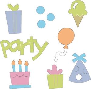 SCRAPBOOKING - Dies & Stansar - Cuttlebug Die  - Party