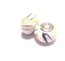 Charm i Porslin - Lime stripes