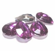 Cabochon i Akryl, Droppe. Lila
