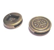 Regaliz - Slider för band 10mm, Brons