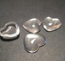 Cabochon i glas - Hjärta 18 mm, 2st