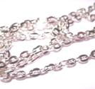 Kedja- cross silver,  3x4mm